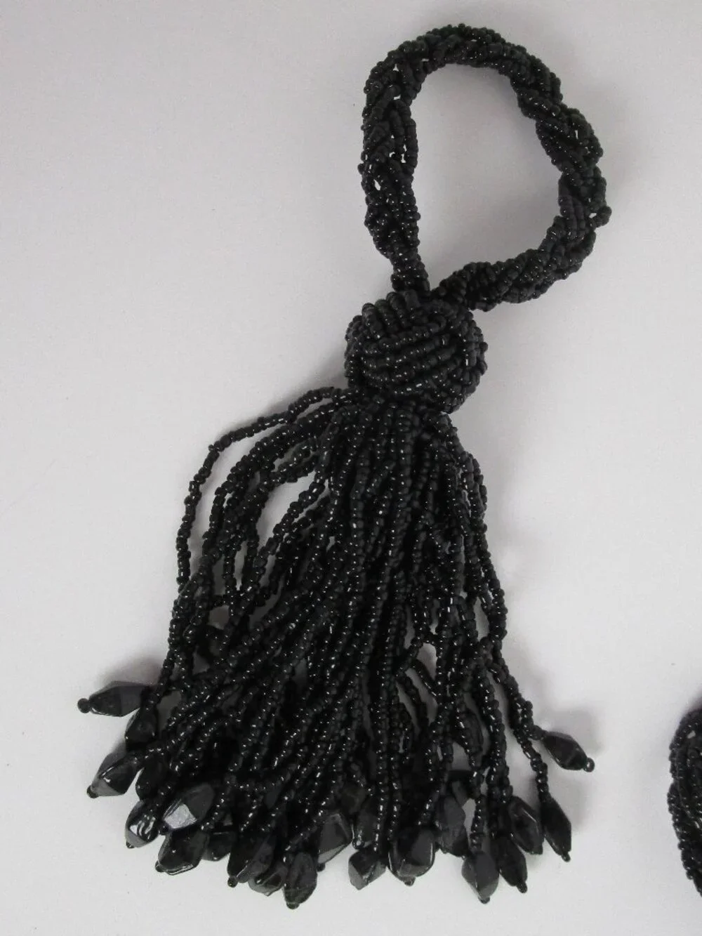 set of beaded tassel napkin rings